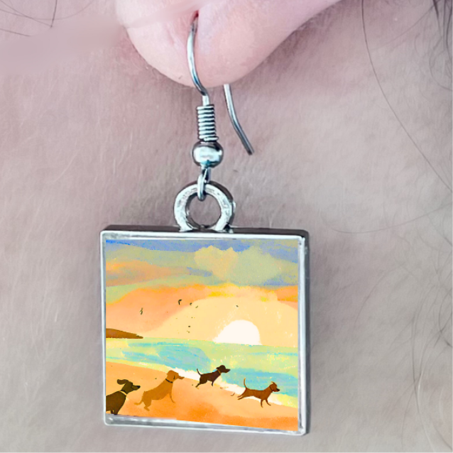 Beach Dogs: earrings