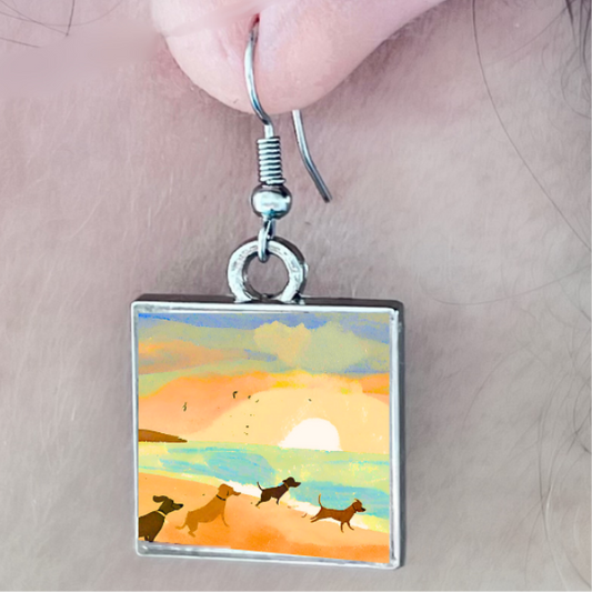 Beach Dogs: earrings