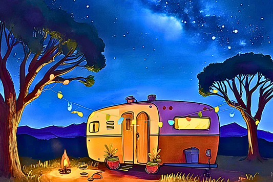 Where Caravans Go to Sleep Under the Milky Way: Print