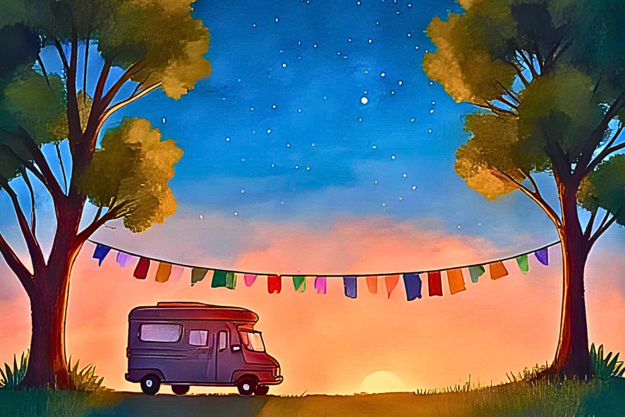 Golden Hour on Wheels: Print