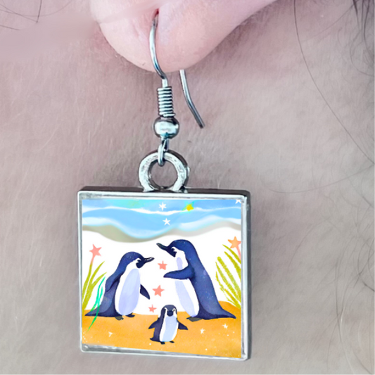 Little Penguin Family: earrings