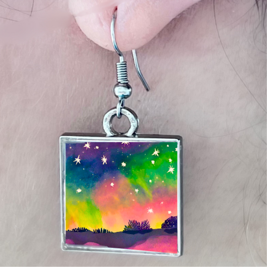 Under an Aurora Sky: earrings