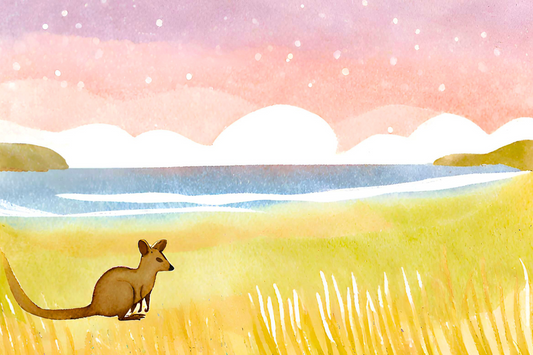 Swamp Wallaby: Glass Paperweight